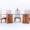 Enzo Crystal Parota Dining Table