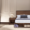 Soho Oak Bed w/ Drawers Headboard and Base - Image 3