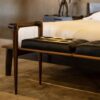 Torno Parota Bench in Leather