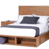 Soho Oak Bed w/ Drawers Headboard and Base - Image 2