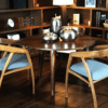 D2 Solid Wood Dining Table 120 cm (4 wood types available) - Image 3