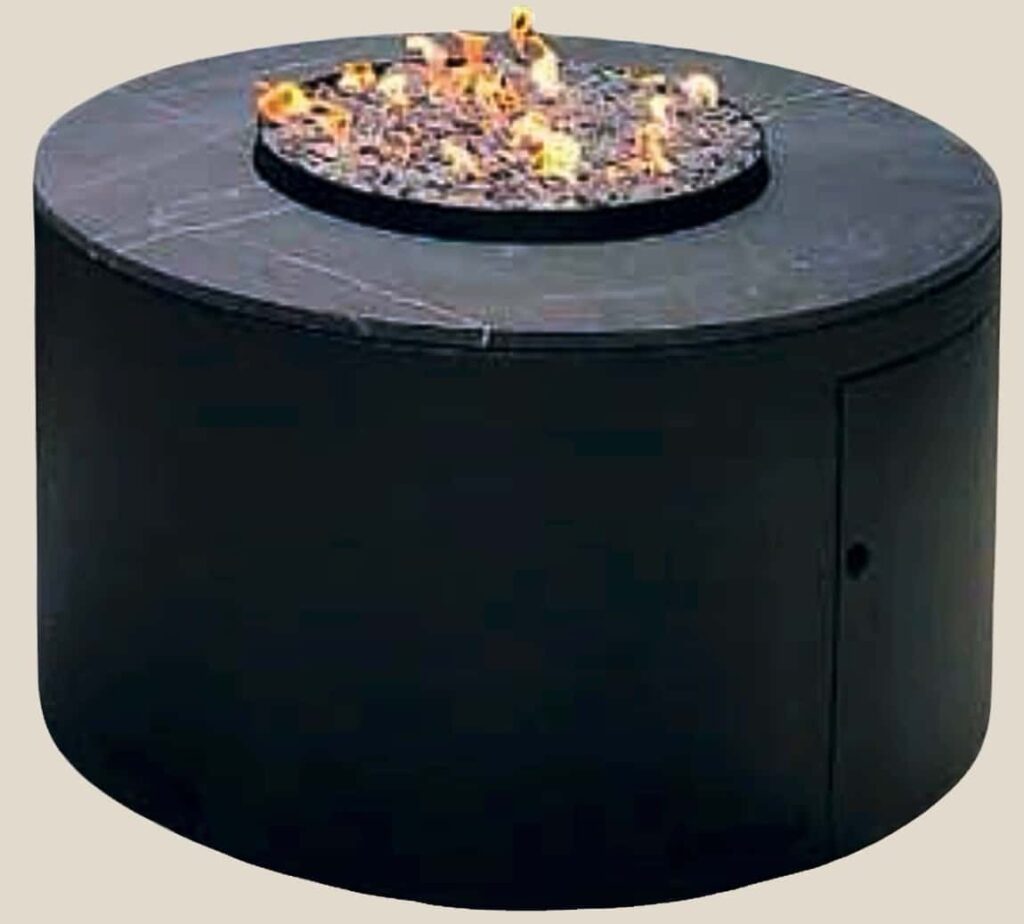 Deco Listo Round-Granite-Top-LP-Fire-Table-Large