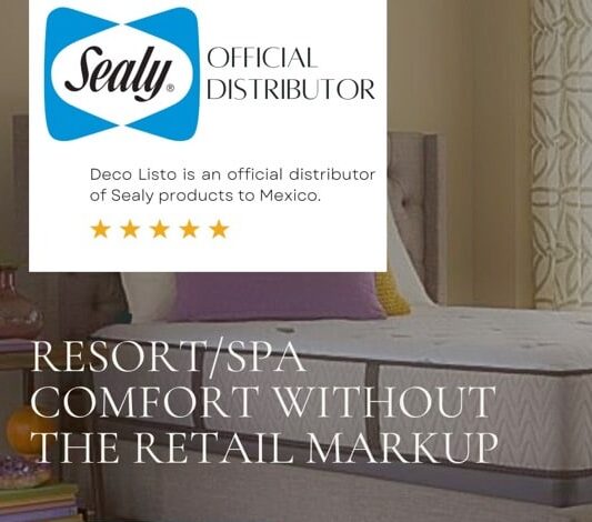 Deco Listo is an Official Distributor of Sealy Mattresses to Mexico