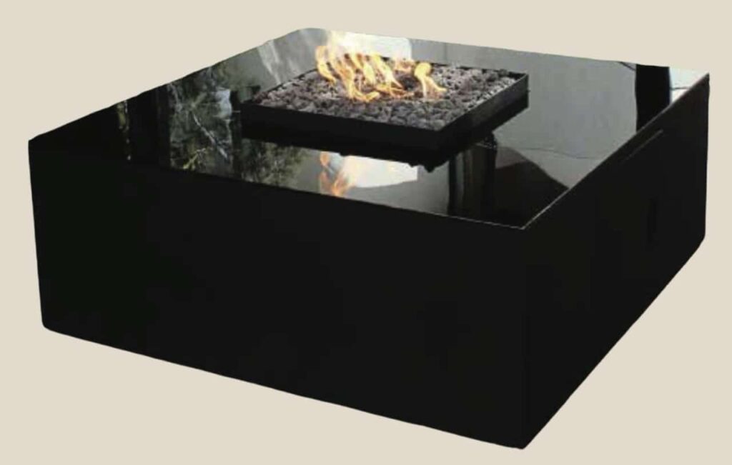 Deco Listo Square-LP-Gas-Fire-Table-Large